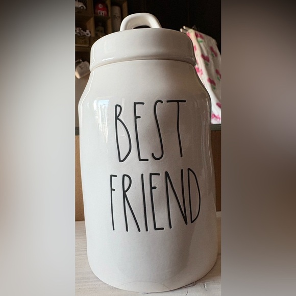 White Ceramic 'Best Friend' Treat Jar - Picture 1 of 2